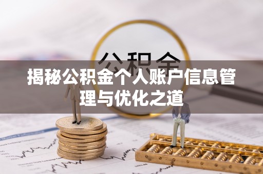 文登揭秘公积金个人账户信息管理与优化之道