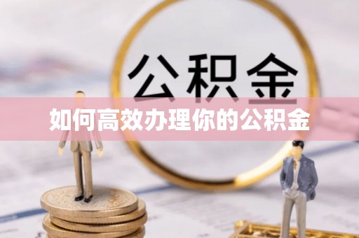 文登如何高效办理你的公积金