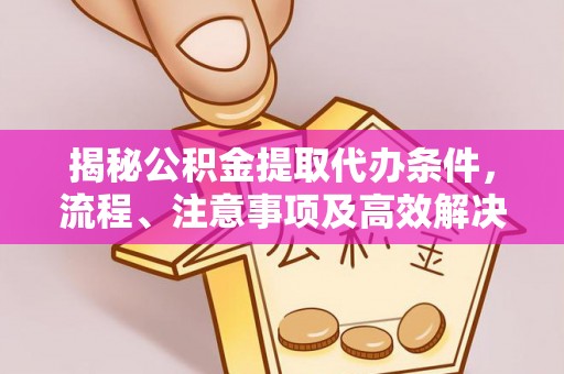 文登揭秘公积金提取代办条件，流程、注意事项及高效解决方案
