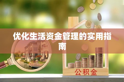 文登优化生活资金管理的实用指南