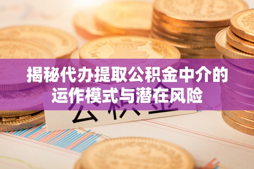文登揭秘代办提取公积金中介的运作模式与潜在风险
