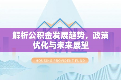 文登解析公积金发展趋势，政策优化与未来展望