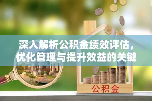 文登深入解析公积金绩效评估，优化管理与提升效益的关键路径