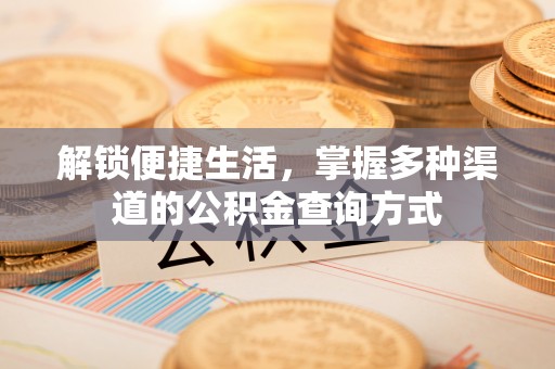 文登解锁便捷生活，掌握多种渠道的公积金查询方式