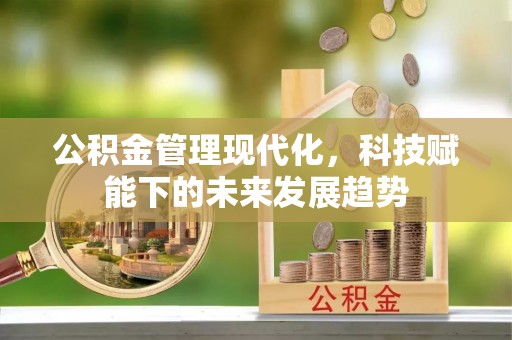 文登公积金管理现代化，科技赋能下的未来发展趋势