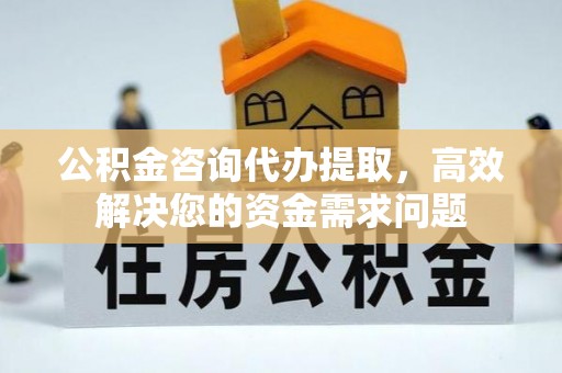 文登公积金咨询代办提取，高效解决您的资金需求问题